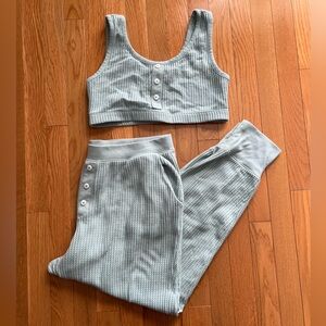 Old Navy Waffle Knit Pajama Set